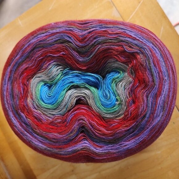 Yarn Mixology Gunther Bobble 1300m Cotton Acrylic Yarn Cake - Picture 5 of 6